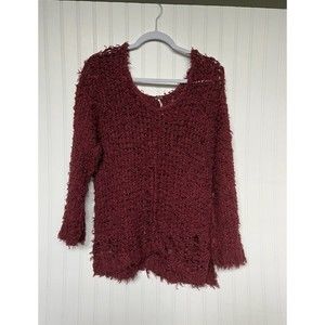 Free People Distressed Oversized Sweater